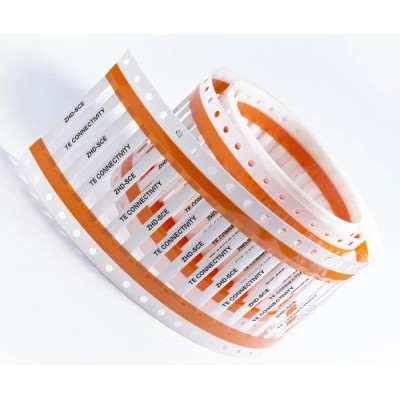 TE Connectivity White Yellow Print Heat Shrink Labels 50 mm Width 250 Per Pack ZHD-SCE-9.5-50-9