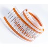 TE Connectivity White Yellow Print Heat Shrink Labels 50 mm Width 250 Per Pack ZHD-SCE-9.5-50-9