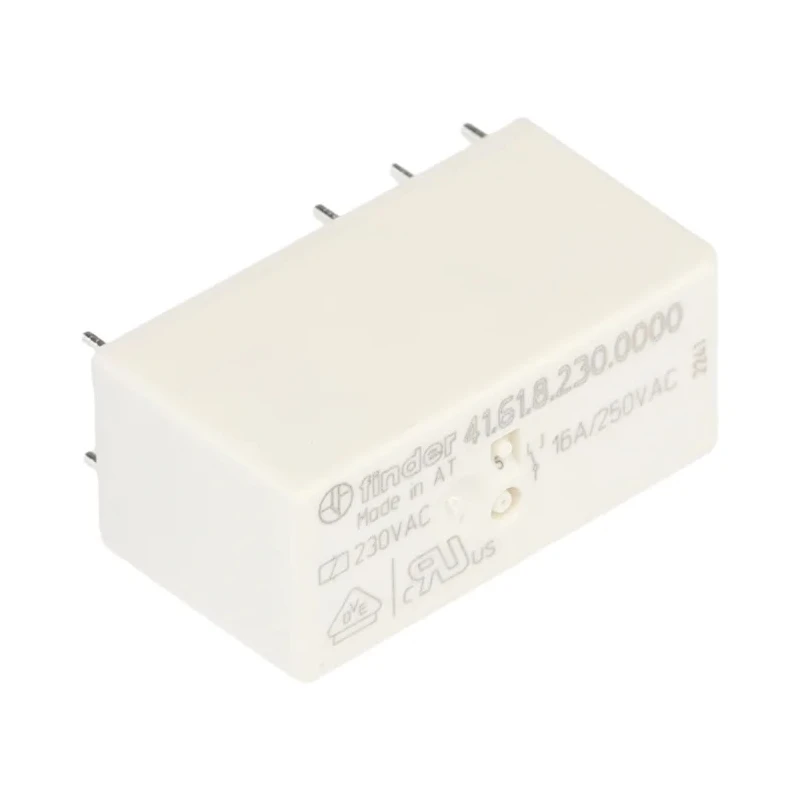 Finder PCB Power Relay, 230V AC Coil, 16A Switching Current, SPDT 41.61.8.230.0000