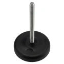 RS PRO Adjustable Foot M10 Thread 83 mm Diameter, Mild Steel Base, 1000 kg Static Load Capacity, 30° Tilt Angle 196-5334
