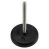 RS PRO Adjustable Foot M10 Thread 83 mm Diameter, Mild Steel Base, 1000 kg Static Load Capacity, 30° Tilt Angle 196-5334