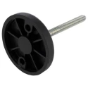 RS PRO Adjustable Foot M10 Thread 83 mm Diameter, Mild Steel Base, 1000 kg Static Load Capacity, 30° Tilt Angle 196-5334