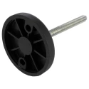 RS PRO Adjustable Foot M10 Thread 83 mm Diameter, Mild Steel Base, 1000 kg Static Load Capacity, 30° Tilt Angle 196-5334