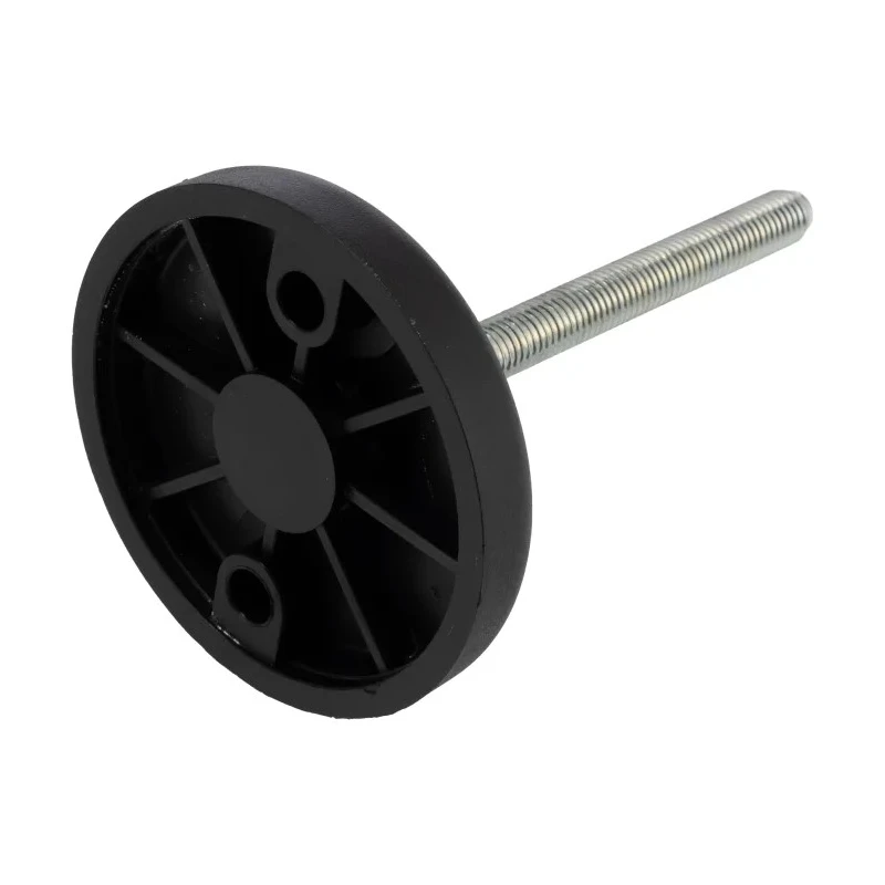 RS PRO Adjustable Foot M10 Thread 83 mm Diameter, Mild Steel Base, 1000 kg Static Load Capacity, 30° Tilt Angle 196-5334
