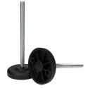 RS PRO M12 83 mm Diameter Adjustable Foot Mild Steel 1300 kg Static Load Capacity 30° Tilt Angle 196-5338