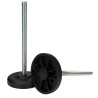 RS PRO M12 83 mm Diameter Adjustable Foot Mild Steel 1300 kg Static Load Capacity 30° Tilt Angle 196-5338