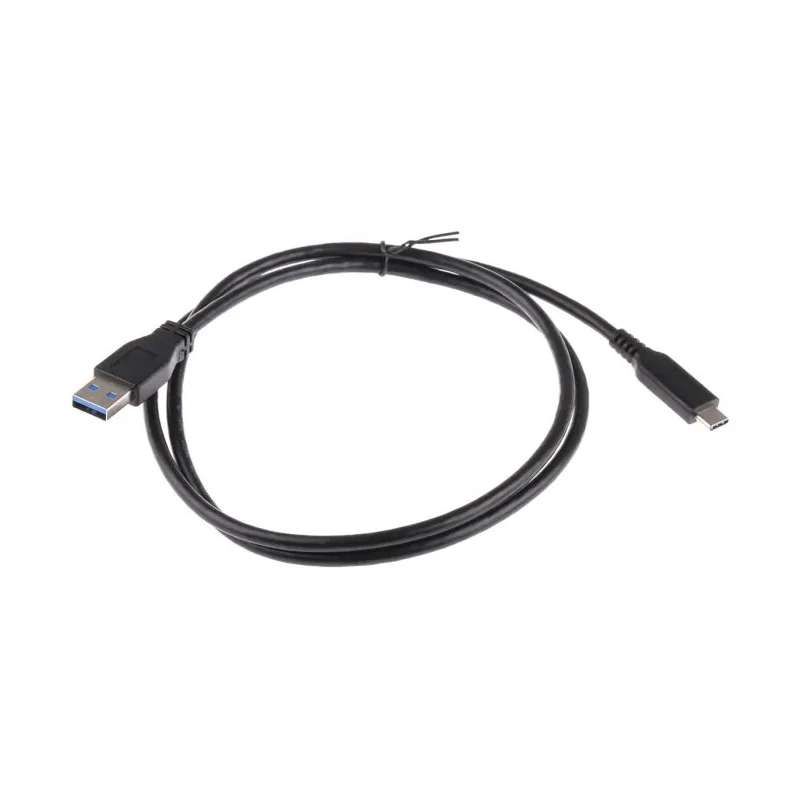 RS PRO USB Cable Male USB Type A to Male USB 3.1 USB Type C Black 1 m 895-0495