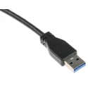 RS PRO USB Cable Male USB Type A to Male USB 3.1 USB Type C Black 1 m 895-0495