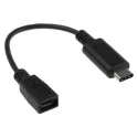 RS PRO USB Cable Female USB Type C to Female Micro USB Type B USB 3.1 150mm 100V 895-0506