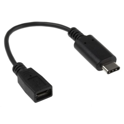 RS PRO USB Cable Female USB Type C to Female Micro USB Type B USB 3.1 150mm 100V 895-0506
