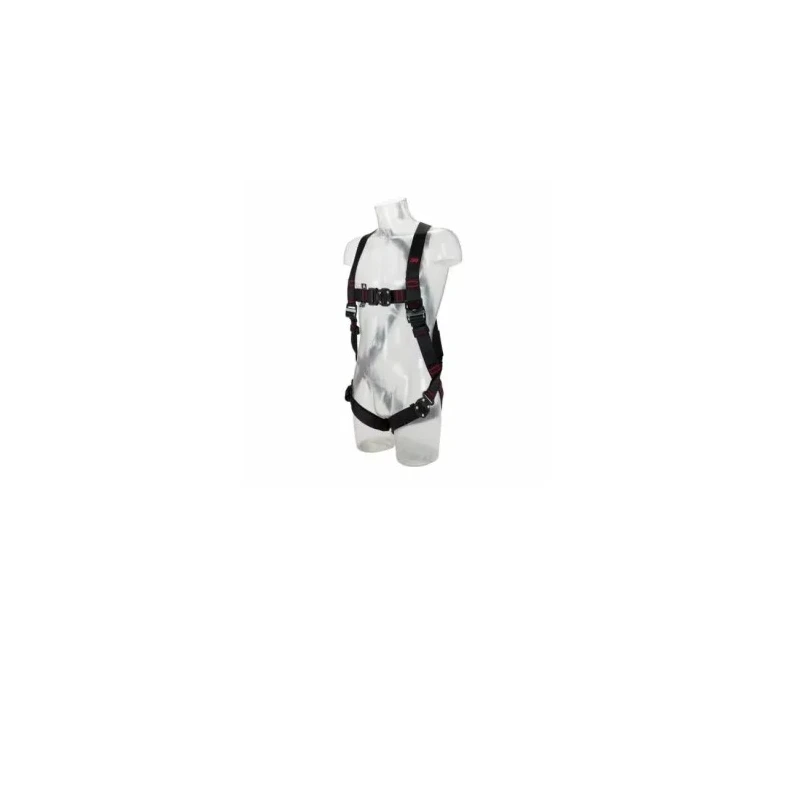 3M Fall Arrest Harness Red Black Polyester Medium/Large Size 140 kg Capacity 1161616