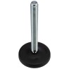 RS PRO Adjustable Foot M24 Thread, 123 mm Base Diameter, Mild Steel, 2500 kg Static Load Capacity, 30° Tilt Angle 196-5332