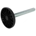 RS PRO Adjustable Foot M24 Thread, 123 mm Base Diameter, Mild Steel, 2500 kg Static Load Capacity, 30° Tilt Angle 196-5332