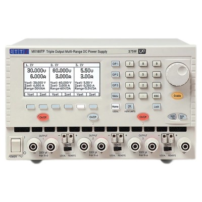 Aim-TTi Digital Bench Power Supply, 3-Output 15 V to 60 V, 375 W, 20 A Max MX180TP