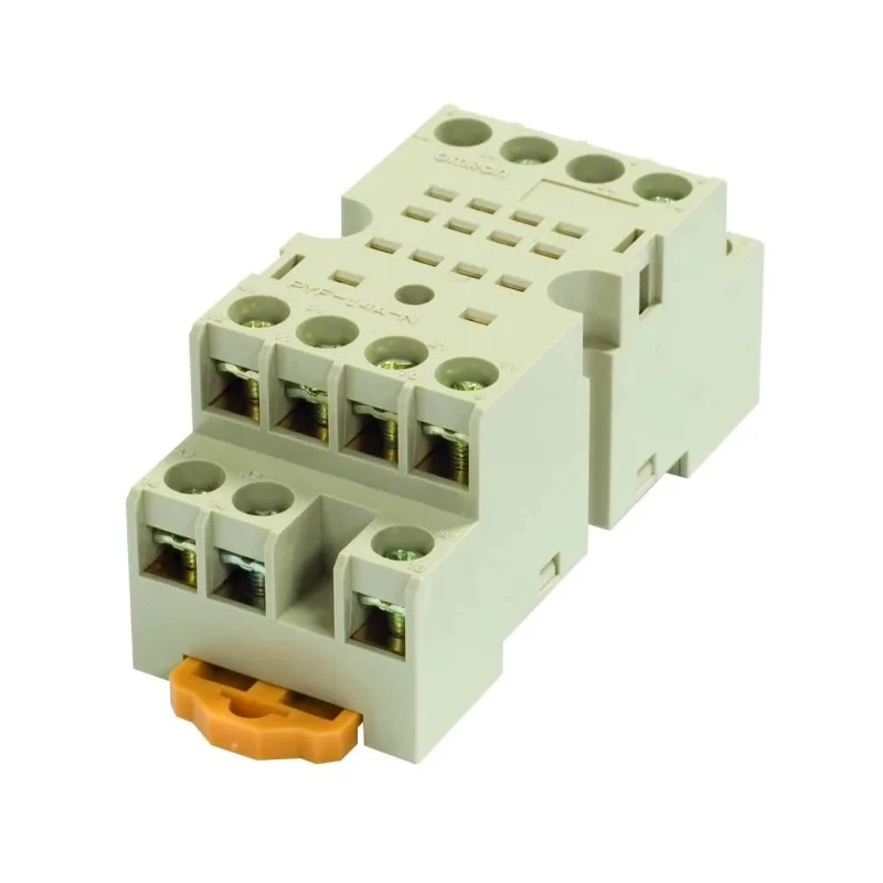 Omron PYF 14 Way 250V AC DIN Rail Relay Socket with Screw Terminals for MY4IN, MY4ZIN1, MY4ZN1, MY4N Series PYF14A-N