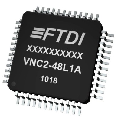 FTDI Chip Controller IC USB 2.0 Interface, 1-Channel 12 Mbps, 1.98V/3.3V Supply, 48-Pin LQFP VNC2-48L1C-TRAY