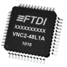 FTDI Chip Controller IC USB 2.0 Interface, 1-Channel 12 Mbps, 1.98V/3.3V Supply, 48-Pin LQFP VNC2-48L1C-TRAY