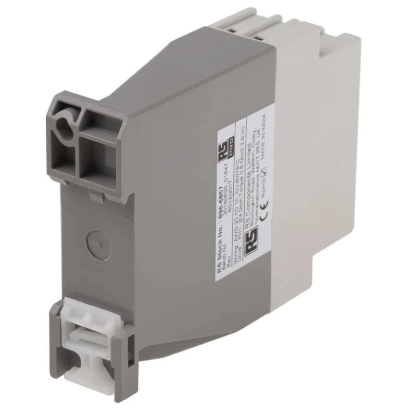 RS PRO DIN Rail Timer Relay, 2-Contact, SPST Switch, 24 V AC/DC to 240 V AC/DC Supply, Time Range 3 to 120 s 896-6857