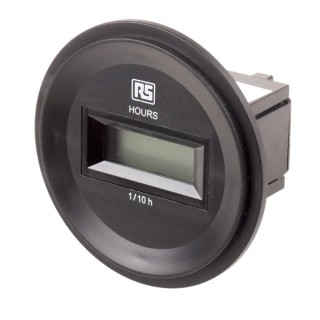 RS PRO Hour Meter Counter, 6 Digit LCD, Remote Reset, Screw Connection, 85-265V AC, 50 Hz, Panel Mount 896-6951