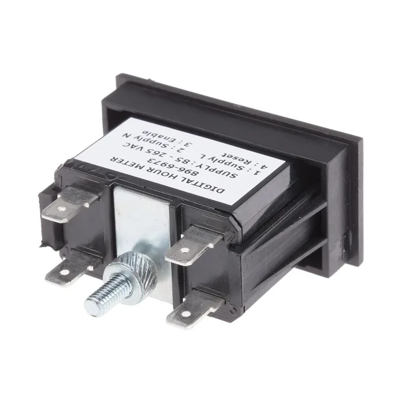 RS PRO Hour Meter 6 Digit LCD 85-265V AC, Remote Reset, Flush Panel Mount 896-6973