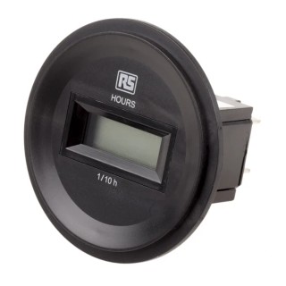 RS PRO Digital Hour Meter 6 Digit LCD Display 80V dc, Flush Panel Mount 896-6964