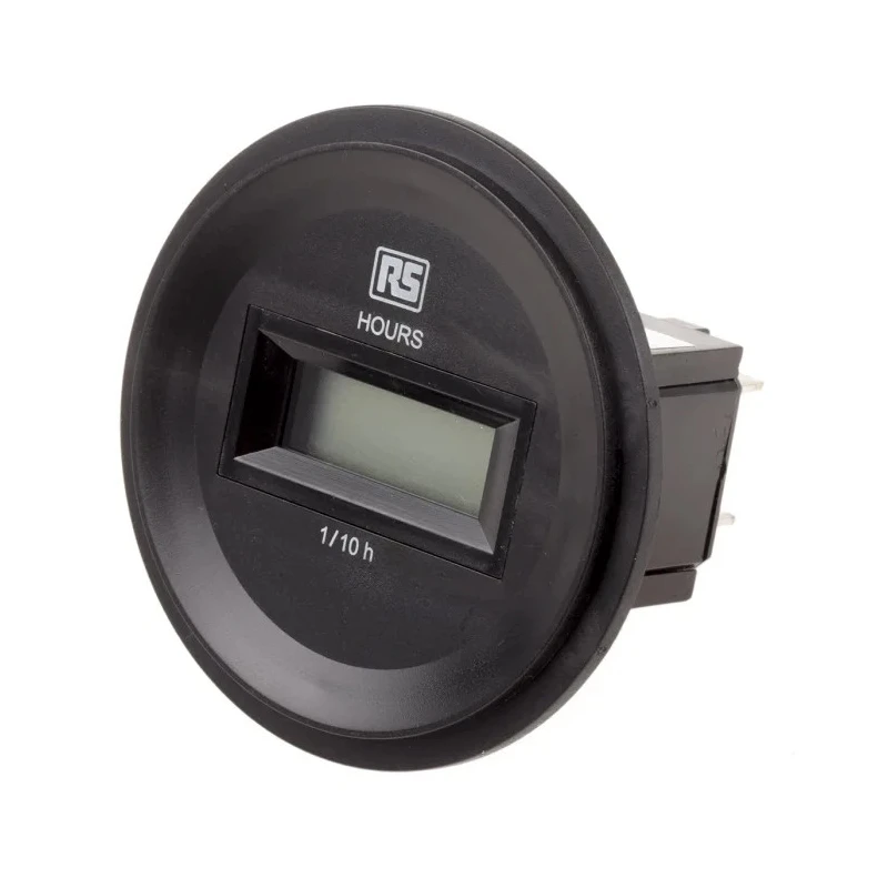 RS PRO Digital Hour Meter 6 Digit LCD Display 80V dc, Flush Panel Mount 896-6964