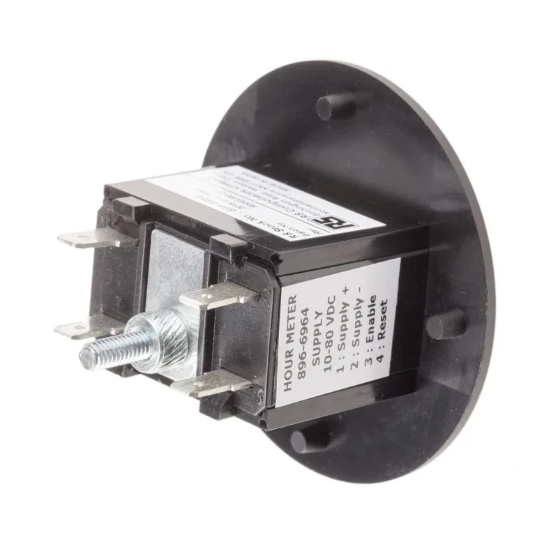 RS PRO Digital Hour Meter 6 Digit LCD Display 80V dc, Flush Panel Mount 896-6964