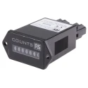 RS PRO 7 Digit Electromechanical Impulse Counter 3.6mm Height Panel Mount 12 V DC or 24 V DC 896-7043