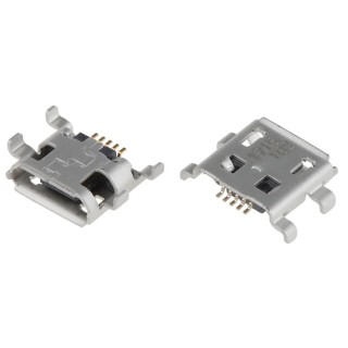 Molex Right Angle Through Hole Female 1 Port Micro USB Type B USB Connector USB 2.0 47642-0001