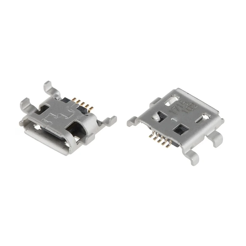 Molex Right Angle Through Hole Female 1 Port Micro USB Type B USB Connector USB 2.0 47642-0001
