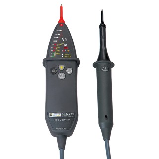 Chauvin Arnoux LED Voltage Tester 1000 V AC, 1400 V DC Continuity Check, Battery Powered CAT IV P01191771