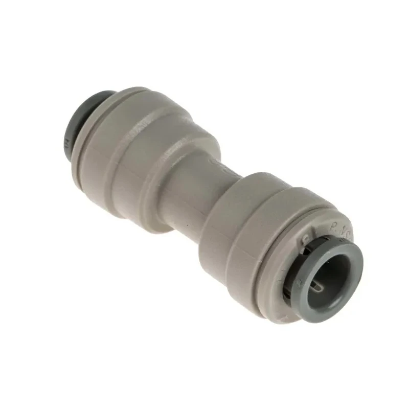 John Guest Plastic Pipe Fitting Connector Straight 1/4 in Push Fit Acetal Material 10 Bar PI0408S