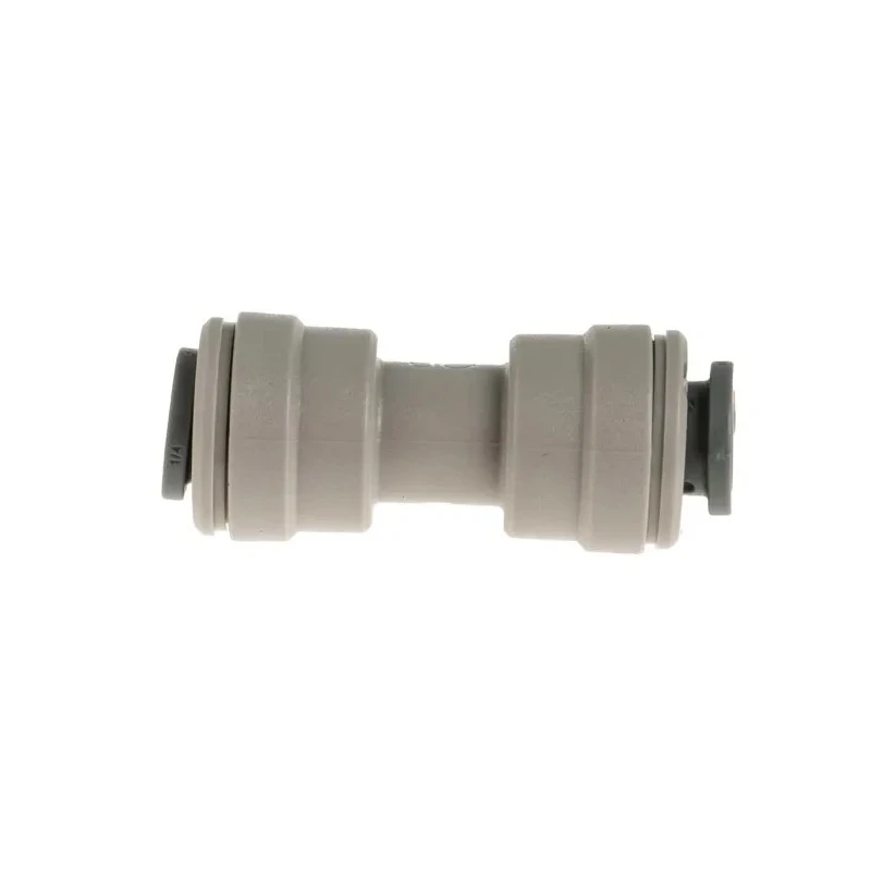 John Guest Plastic Pipe Fitting Connector Straight 1/4 in Push Fit Acetal Material 10 Bar PI0408S