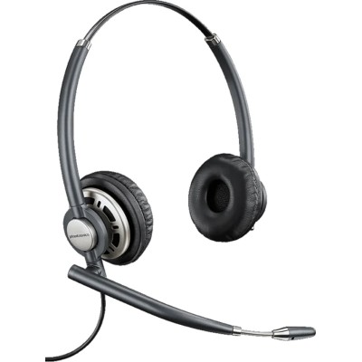 Plantronics On Ear Binaural Headset Black HW720