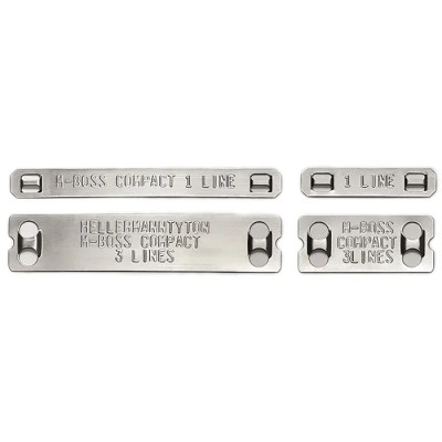 HellermannTyton Metal Cable Labels, Stainless Steel, 90 mm Width, 90 mm Length, Pack of 500, 544-80102 MBML10X90-SS316-ML