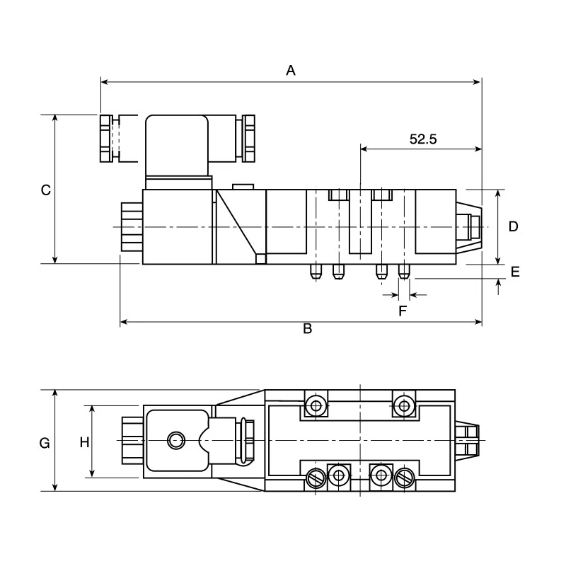 Norgren Pneumatic Solenoid Valve 5/2 Solenoid/Spring, 110V AC, Die Cast Aluminium Body SXE9574-A81-00/110VAC