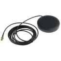 Siretta ALPHA15/2.5M/SMAM/S/S/26 Quad Band Puck Antenna with SMA Male Connector 2.5m Lead Length ALPHA15/2.5M/SMAM/S/S/26