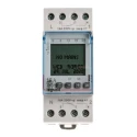 Legrand Digital DIN Rail Time Switch, 2-Channel, 230V AC, 5-Year Battery Life, Backlit Graphic Display, Model 4 126 41