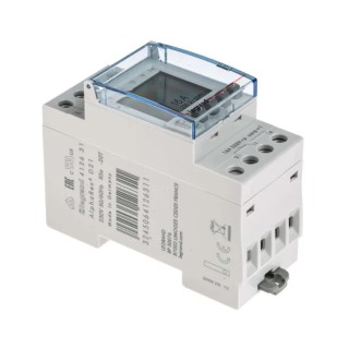 Legrand Digital DIN Rail Time Switch, 2-Channel, 230V AC, Backlit Display, Programmable 4 126 31