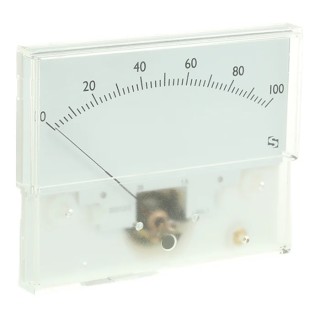 Sifam Tinsley Analogue Panel Ammeter 25 A DC, ±1.5 % Accuracy, 40.5 mm x 91.5 mm IS 11012