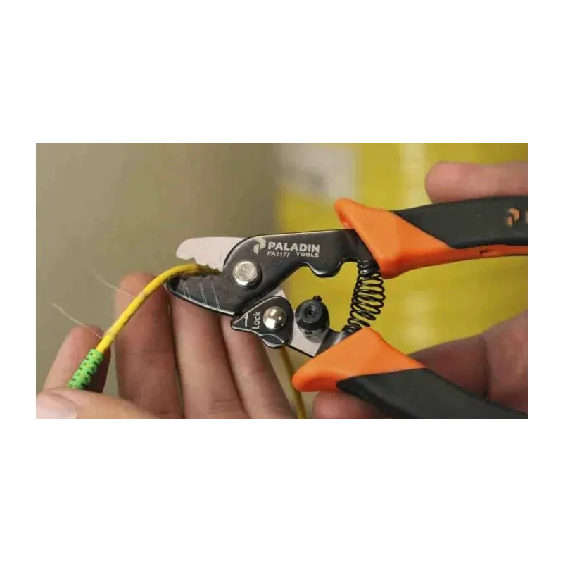 Tempo ProGrip Series Fibre Optic Insulated Wire Stripper, Stripping Range 125μm to 2.0 mm, Overall Length 50mm PA1177