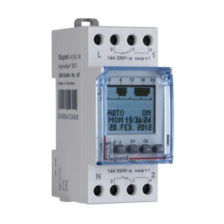 Legrand Digital DIN Rail Time Switch 230V AC Model 4 126 54