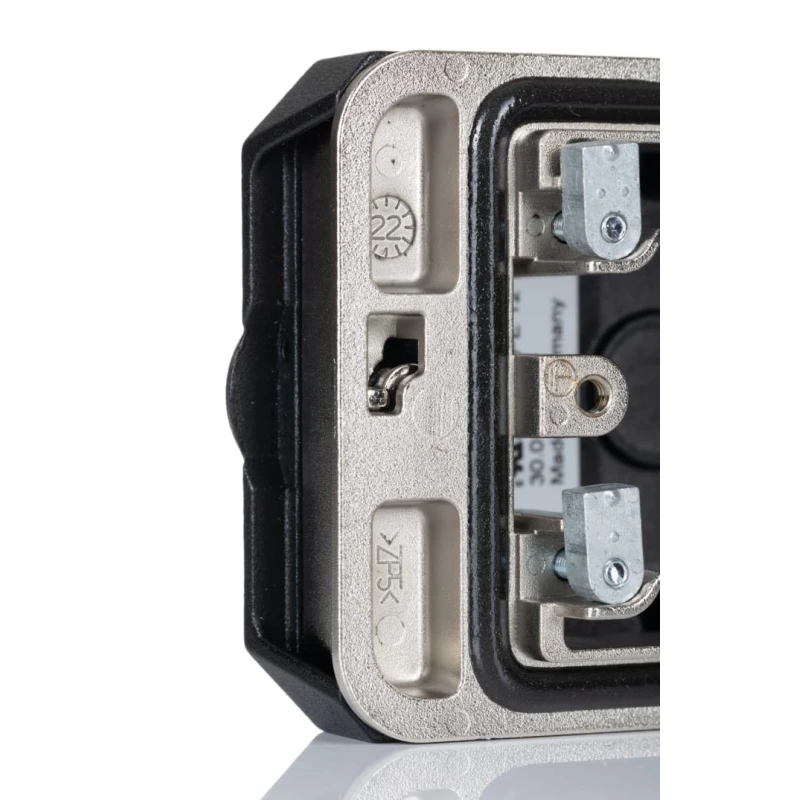 Weidmüller Network Faceplate Frame, Zinc Diecast, Powder Coated Black, IP65, 67mm Width 1450530000