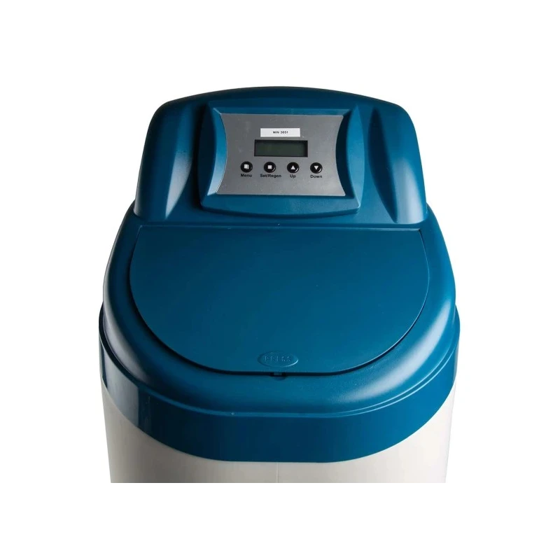 RS PRO Steel Blue and White Water Softener Metered Mini Compact Automatic Regenerating Unit 897-7138