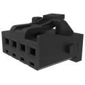 Molex Female Wire Housing & Plug 2.5 mm Pitch 6 Way 1 Row Straight Nylon Panel Mount 16mm Length 4.6mm Width 207841-0006
