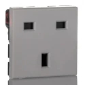 Weidmüller Industrial Grade Outdoor 13A 250V Polycarbonate Panel Mount 1 Gang Plug Socket Type G 1450770000