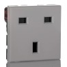 Weidmüller Industrial Grade Outdoor 13A 250V Polycarbonate Panel Mount 1 Gang Plug Socket Type G 1450770000