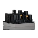Weidmüller Industrial Grade Outdoor 13A 250V Polycarbonate Panel Mount 1 Gang Plug Socket Type G 1450770000