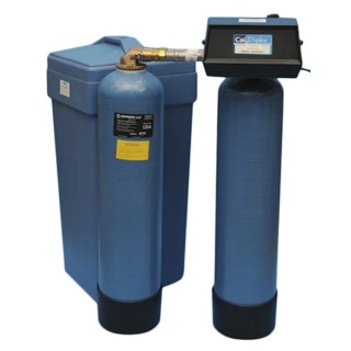 RS PRO Steel Blue Water Softener 50L Tank Capacity 2m³/h Flow Rate Threaded Inlet Outlet Connections 897-7107