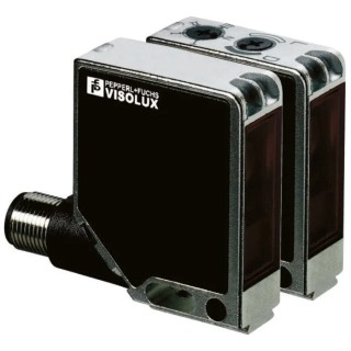Pepperl + Fuchs Through Beam Photoelectric Sensor Block Style, Detection Range 0 → 16 m, PNP Output 115969 M12-F1/76b/124